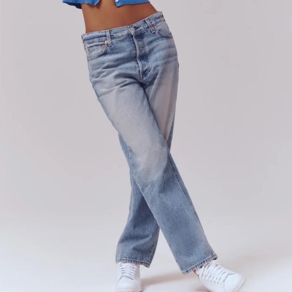 Alex Mill Denim - ALEX MILL The Bev Relaxed Straight Leg Button Fly Jean--29